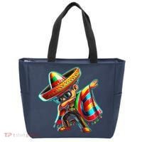 Dabbing Mexican Poncho Cinco De Mayo Tote Bag thumb 0