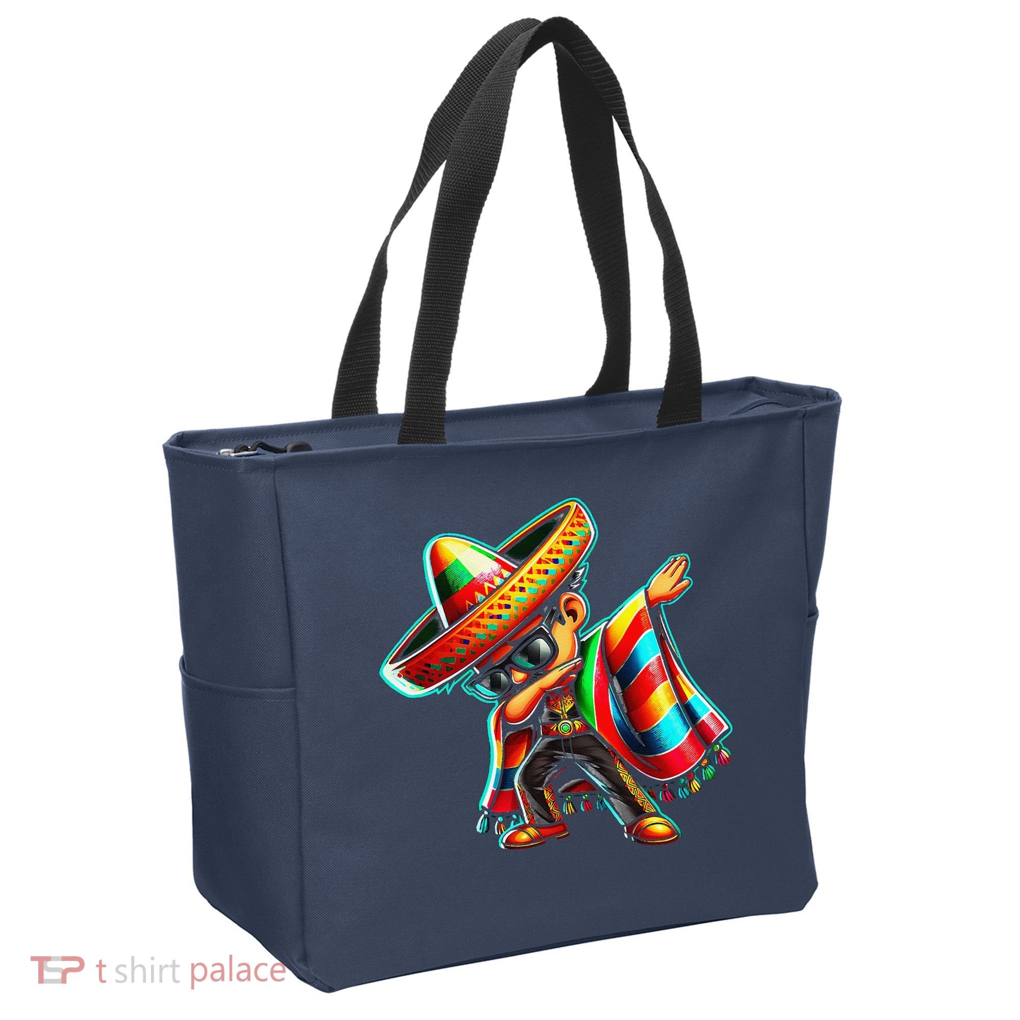 Dabbing Mexican Poncho Cinco De Mayo Tote Bag
