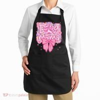 Dog Mom Preppy Dog Mama Flower Coquette Bow Mothers Day Apron thumb 2