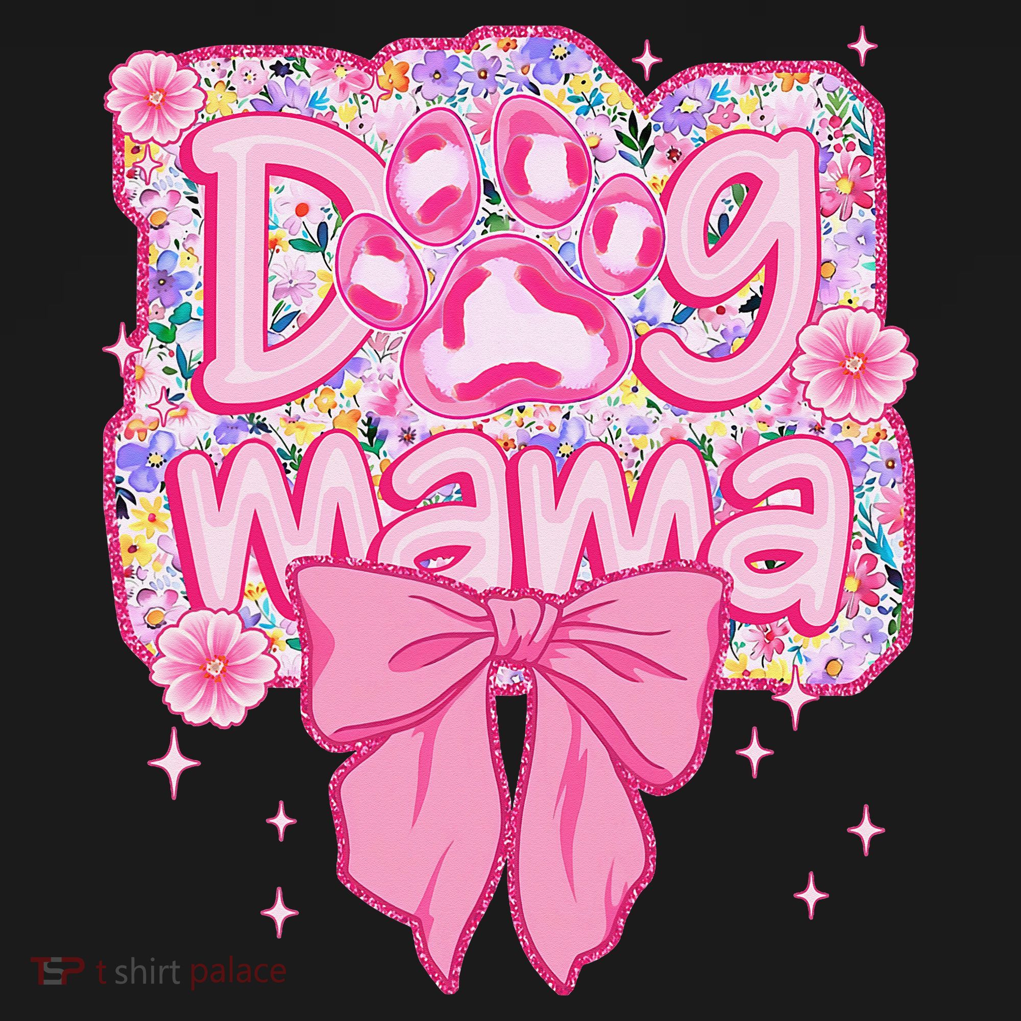 Dog Mom Preppy Dog Mama Flower Coquette Bow Mothers Day Apron