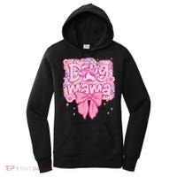 Dog Mom Preppy Dog Mama Flower Coquette Bow Mothers Day Women's Hoodie thumb 0