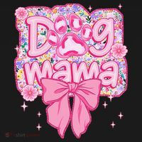 Dog Mom Preppy Dog Mama Flower Coquette Bow Mothers Day Visor thumb 3