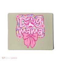 Dog Mom Preppy Dog Mama Flower Coquette Bow Mothers Day Mousepad thumb 0