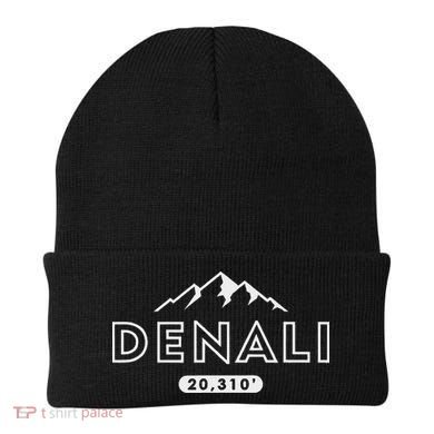 Denali Mountain Peak Elevation Alaska National Park Beanie