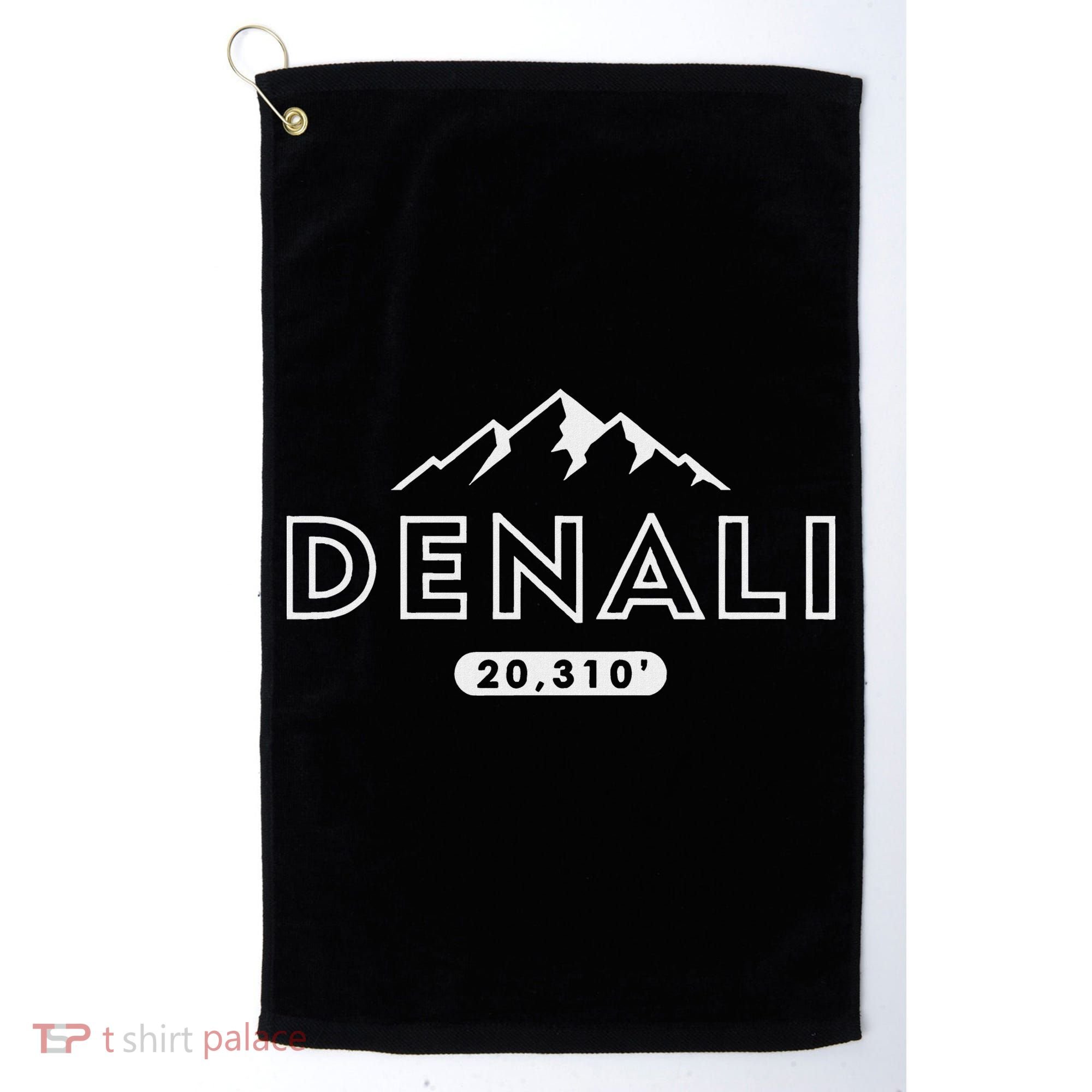 Denali Mountain Peak Elevation Alaska National Park Golf Towel