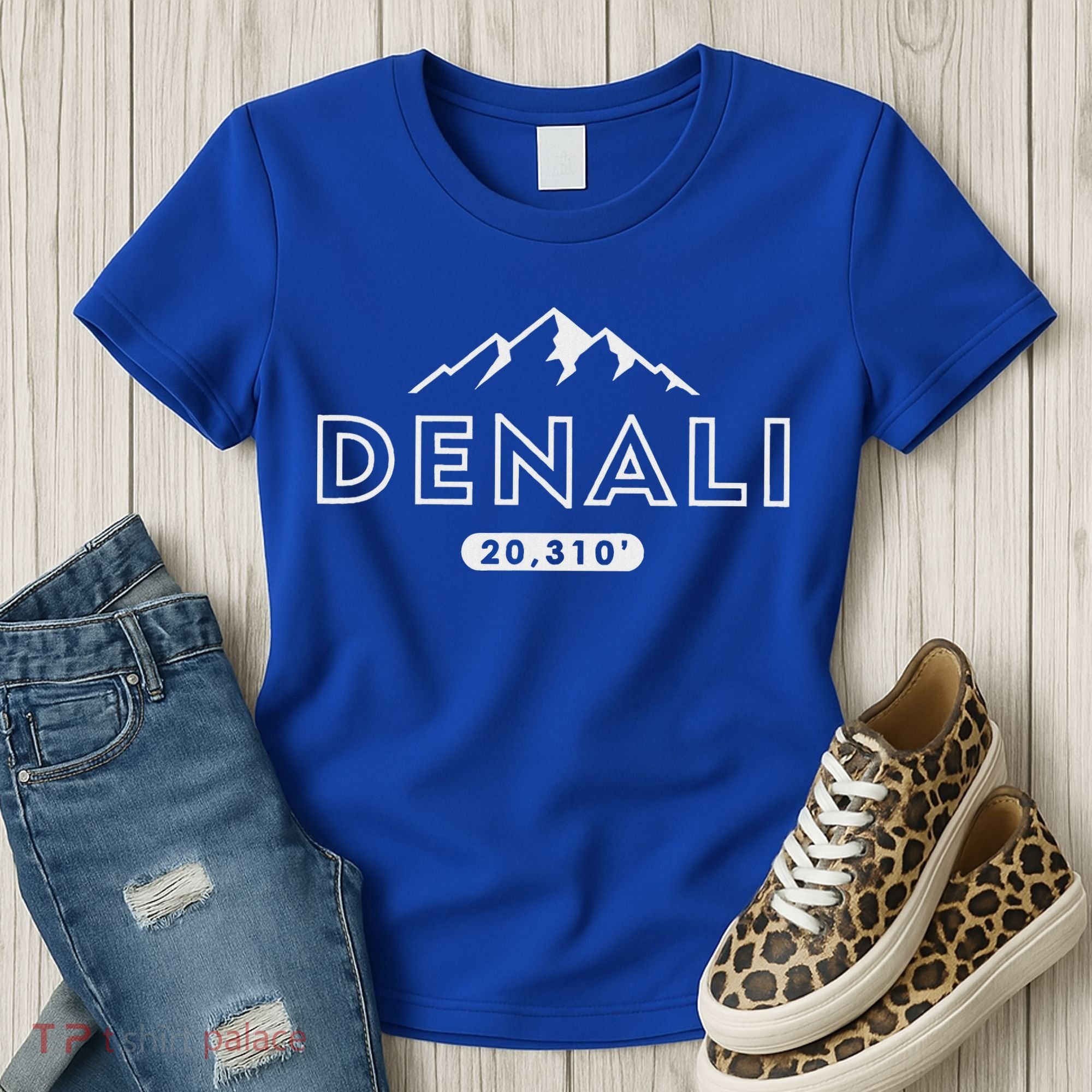 Denali Mountain Peak Elevation Alaska National Park Women's T-Shirt