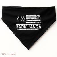 Dark Maga Patriotic Trump Republicans Conservatives Apparel USA-Made Doggie Bandana thumb 0