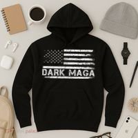 Dark Maga Patriotic Trump Republicans Conservatives Apparel Hoodie thumb 3