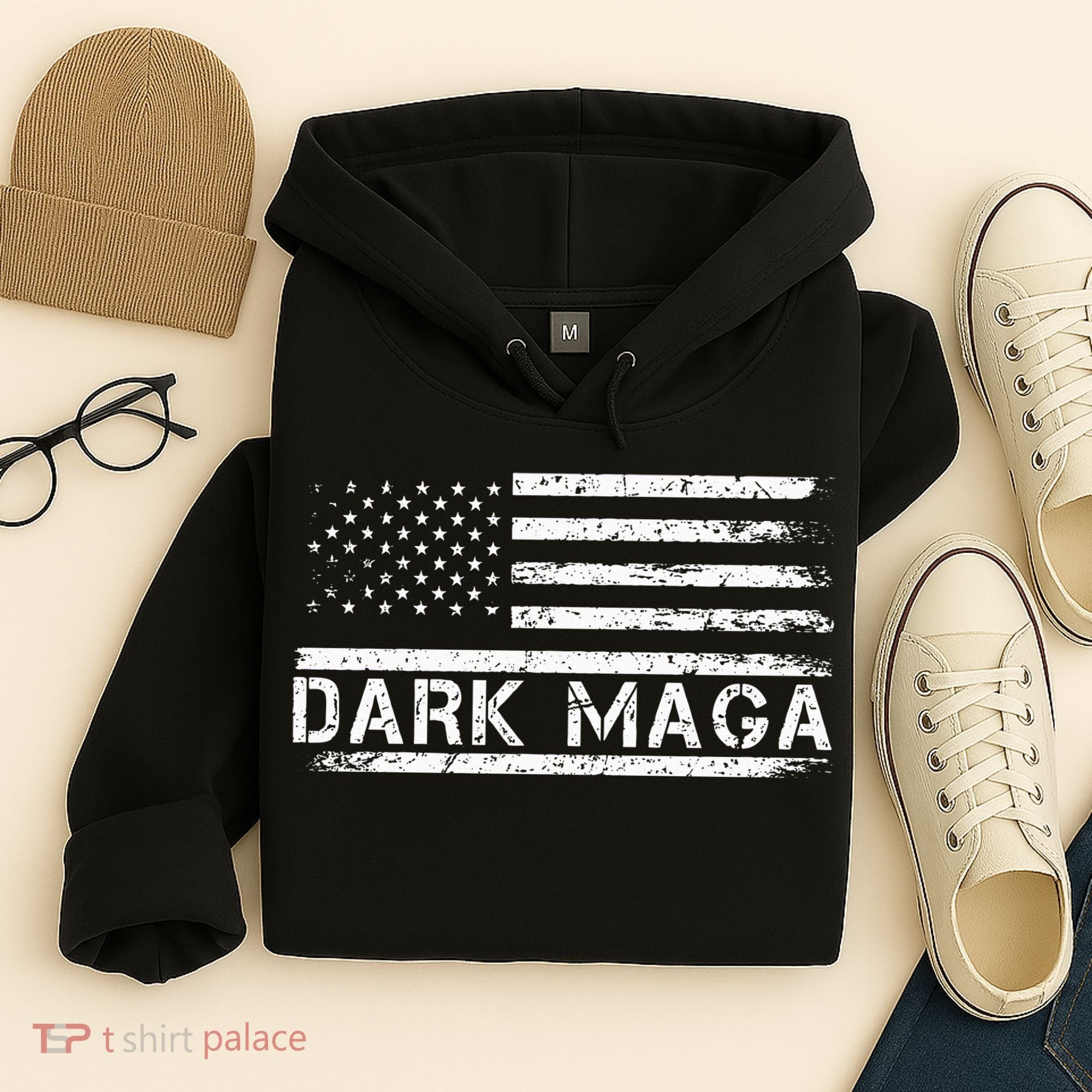 Dark Maga Patriotic Trump Republicans Conservatives Apparel Hoodie