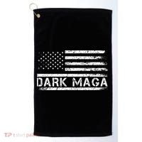Dark Maga Patriotic Trump Republicans Conservatives Apparel Golf Towel thumb 0