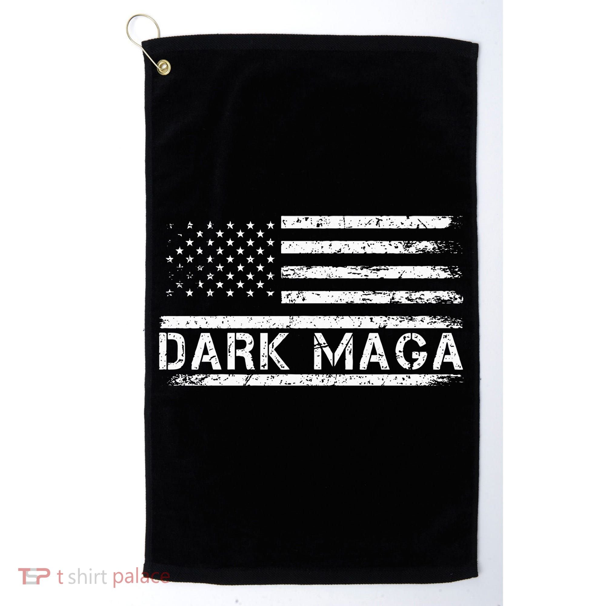 Dark Maga Patriotic Trump Republicans Conservatives Apparel Golf Towel