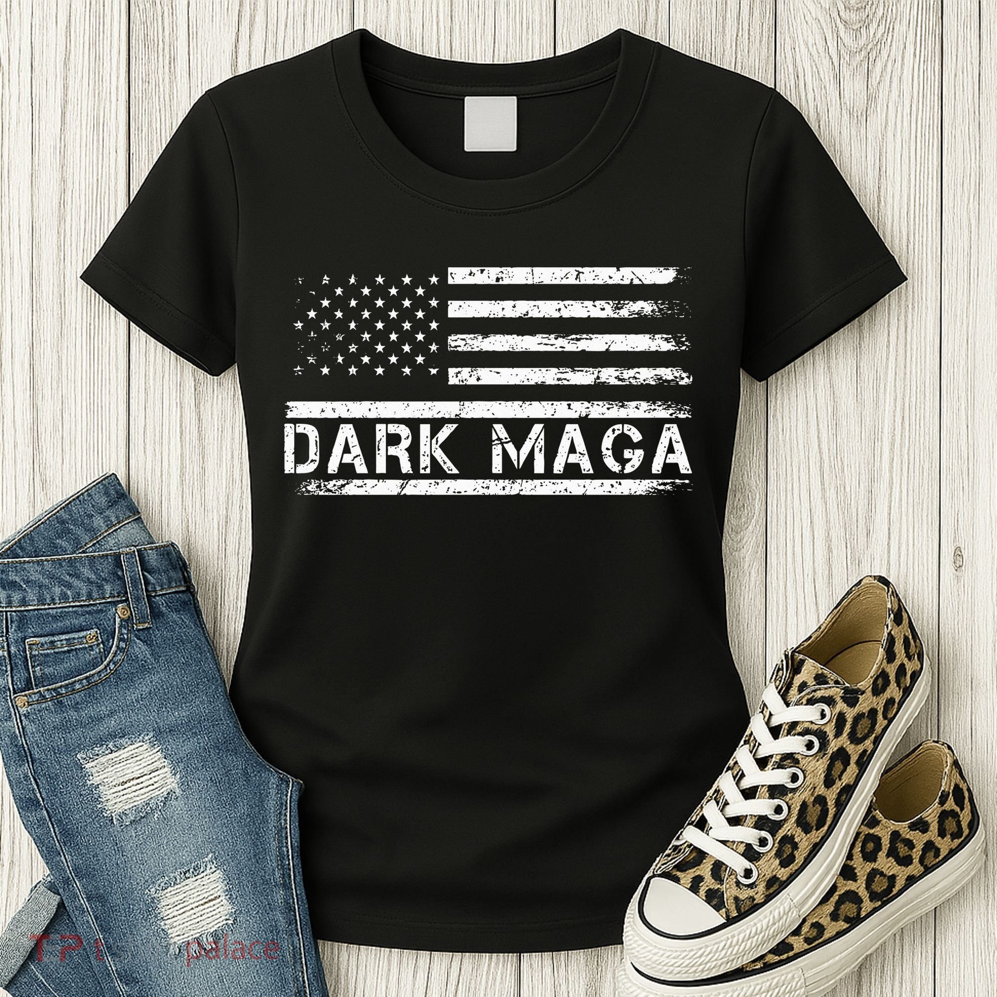 Dark Maga Patriotic Trump Republicans Conservatives Apparel Women's T-Shirt