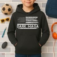 Dark Maga Patriotic Trump Republicans Conservatives Apparel Kids Hoodie thumb 2