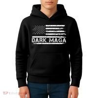 Dark Maga Patriotic Trump Republicans Conservatives Apparel Kids Hoodie thumb 4