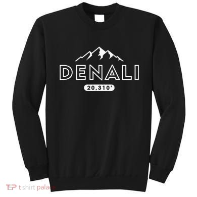 Denali Mountain Peak Elevation Alaska National Park Sweatshirt