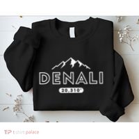 Denali Mountain Peak Elevation Alaska National Park Sweatshirt thumb 2