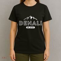 Denali Mountain Peak Elevation Alaska National Park T-Shirt thumb 4