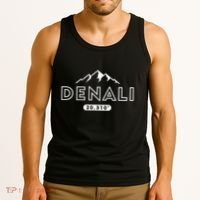 Denali Mountain Peak Elevation Alaska National Park Tank Top thumb 3