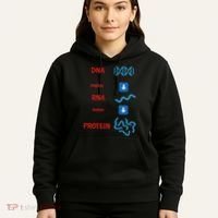 Dna Makes Rna Makes Protein Molecular Cell Biology Hoodie thumb 5