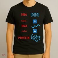 Dna Makes Rna Makes Protein Molecular Cell Biology T-Shirt thumb 3