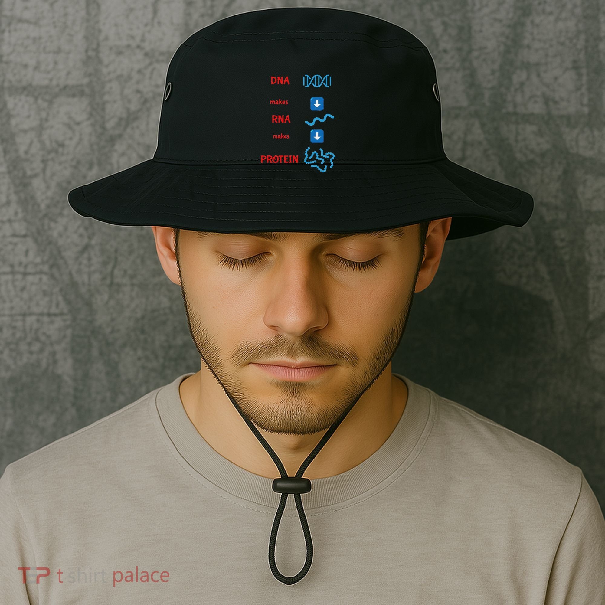 Dna Makes Rna Makes Protein Molecular Cell Biology Bucket Hat
