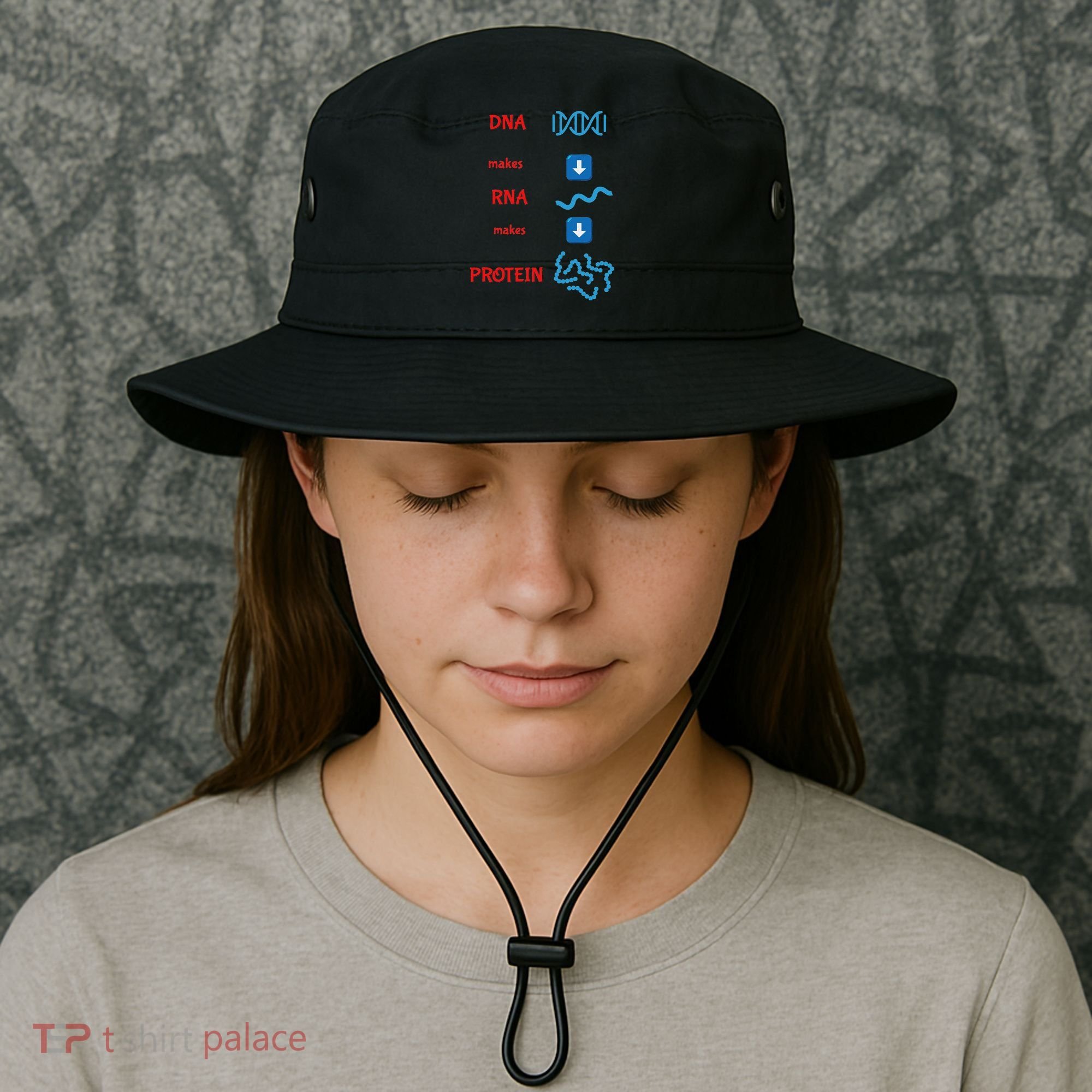 Dna Makes Rna Makes Protein Molecular Cell Biology Bucket Hat