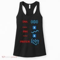 Dna Makes Rna Makes Protein Molecular Cell Biology Women's Tank Top thumb 0