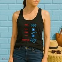 Dna Makes Rna Makes Protein Molecular Cell Biology Women's Tank Top thumb 2