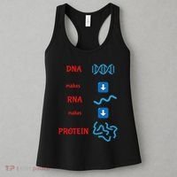 Dna Makes Rna Makes Protein Molecular Cell Biology Women's Tank Top thumb 3