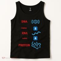 Dna Makes Rna Makes Protein Molecular Cell Biology Tank Top thumb 2