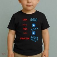 Dna Makes Rna Makes Protein Molecular Cell Biology Toddler T-Shirt thumb 2