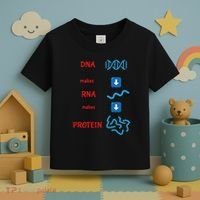 Dna Makes Rna Makes Protein Molecular Cell Biology Toddler T-Shirt thumb 3