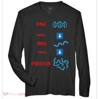 Dna Makes Rna Makes Protein Molecular Cell Biology Zone Performance Long-Sleeve T-Shirt thumb 0