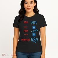 Dna Makes Rna Makes Protein Molecular Cell Biology Women's T-Shirt thumb 4