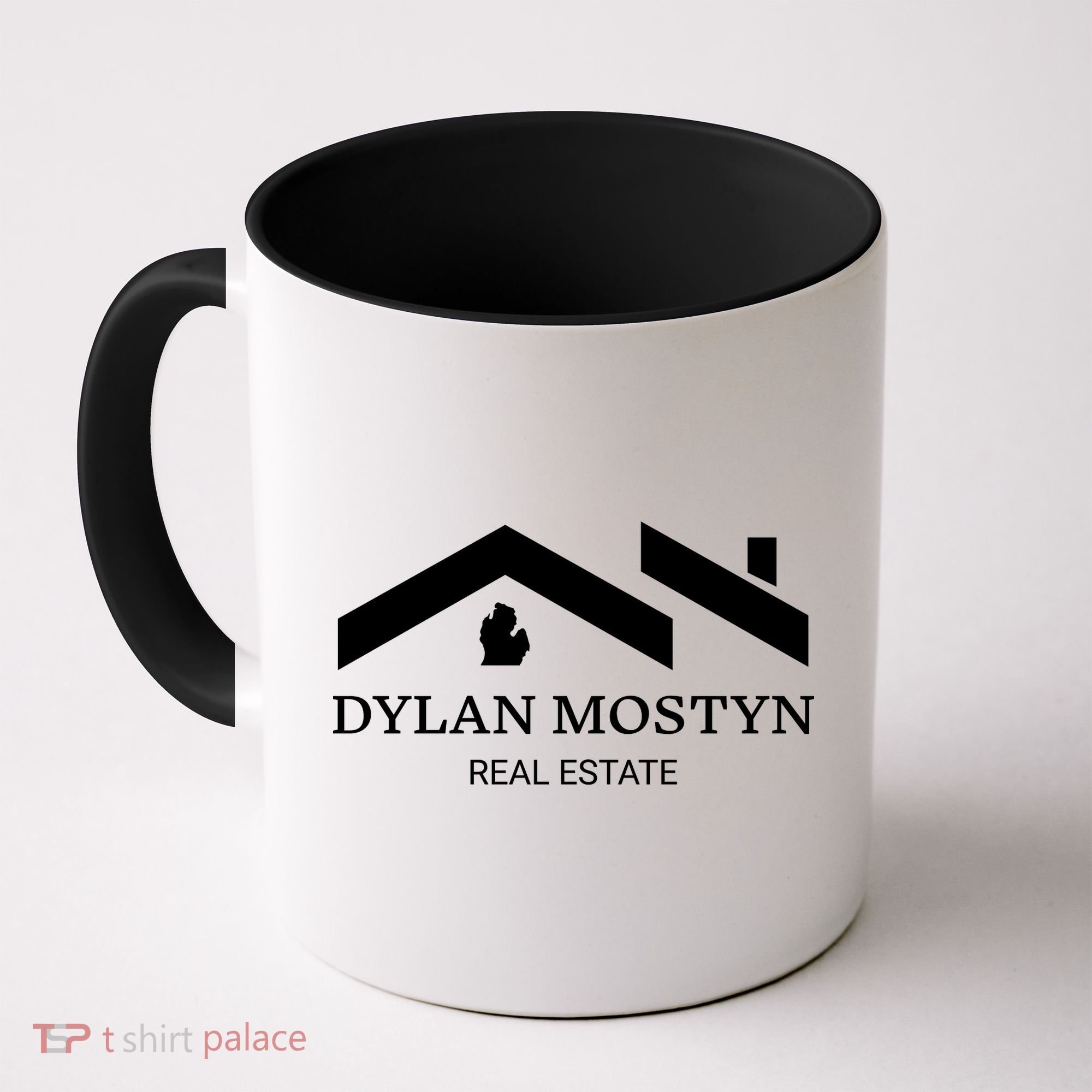 Dylan Mostyn Real Estate Black & White Logo Coffee Mug