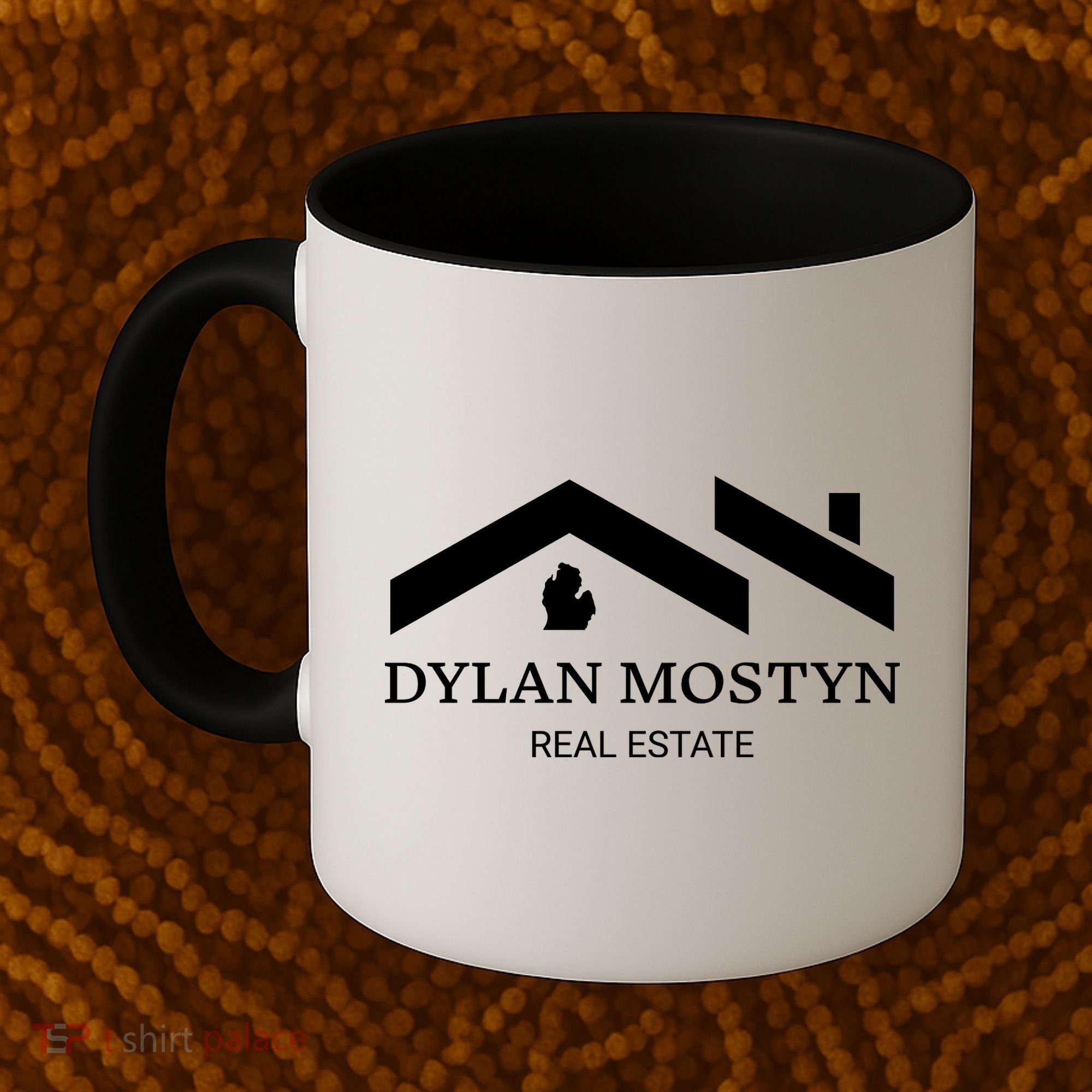Dylan Mostyn Real Estate Black & White Logo Coffee Mug