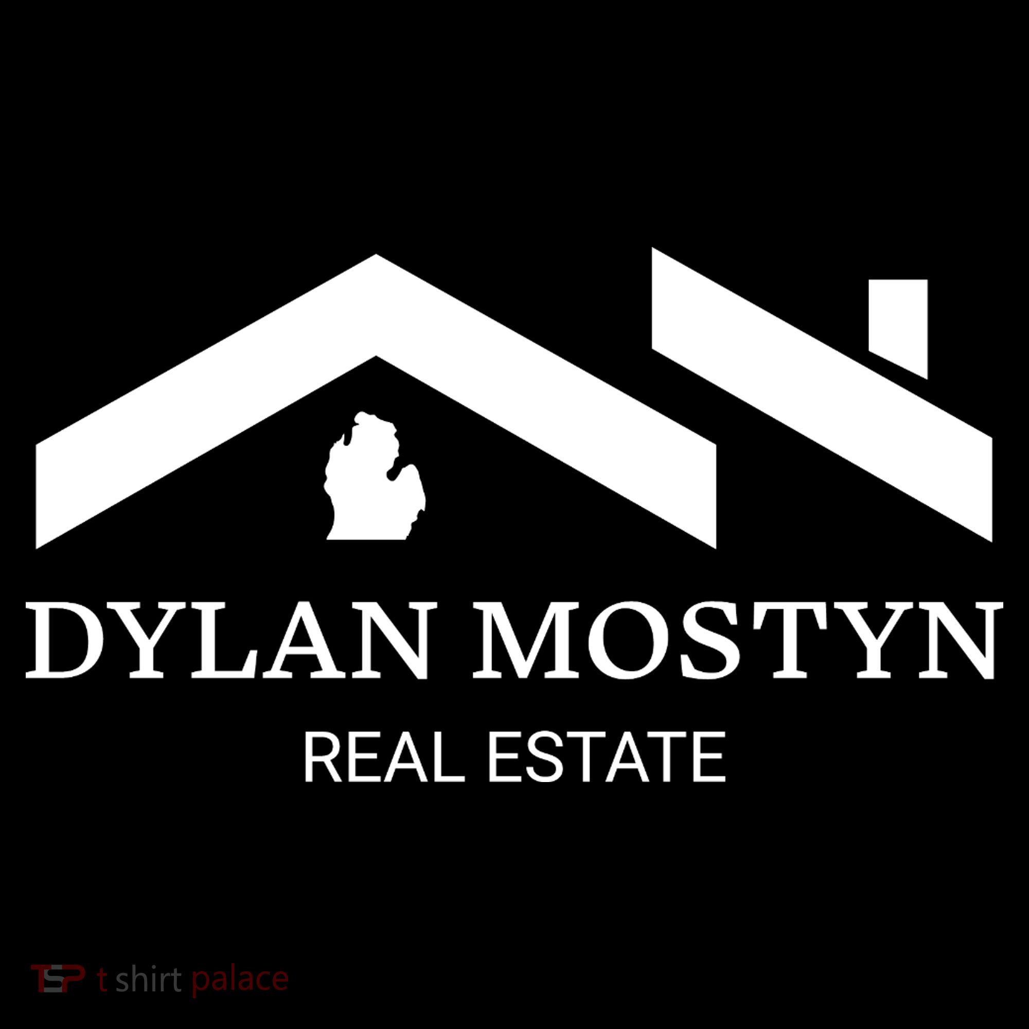Dylan Mostyn Real Estate Black & White Logo Coaster