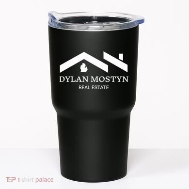 Dylan Mostyn Real Estate Black & White Logo Tumbler