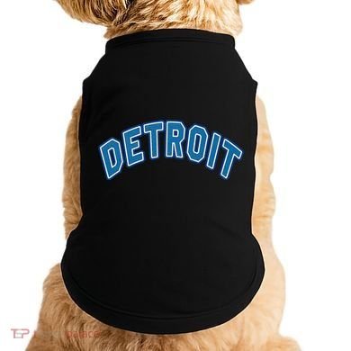 Detroit Michigan Retro Doggie Tank