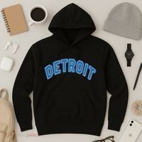 Detroit Michigan Retro Hoodie thumb 3