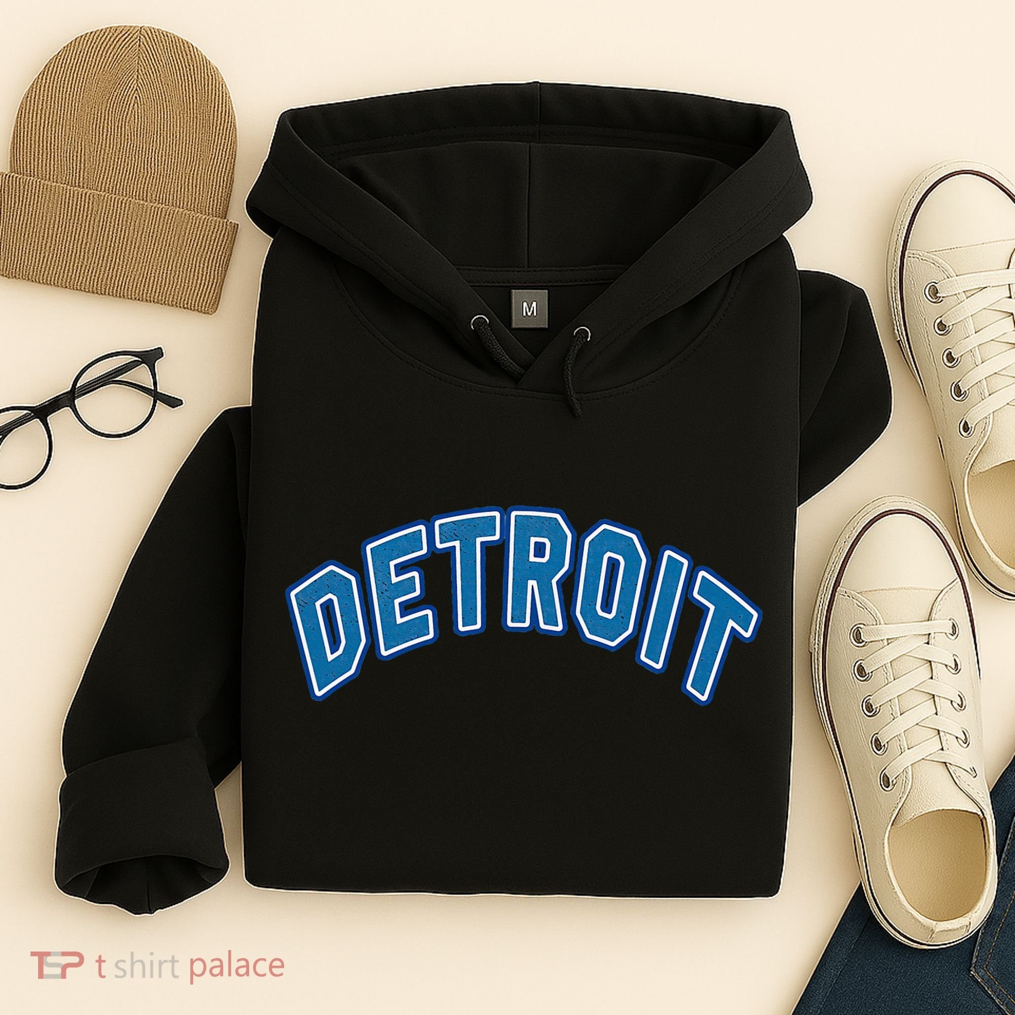 Detroit Michigan Retro Hoodie