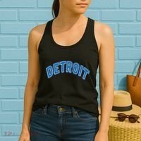 Detroit Michigan Retro Women's Tank Top thumb 2