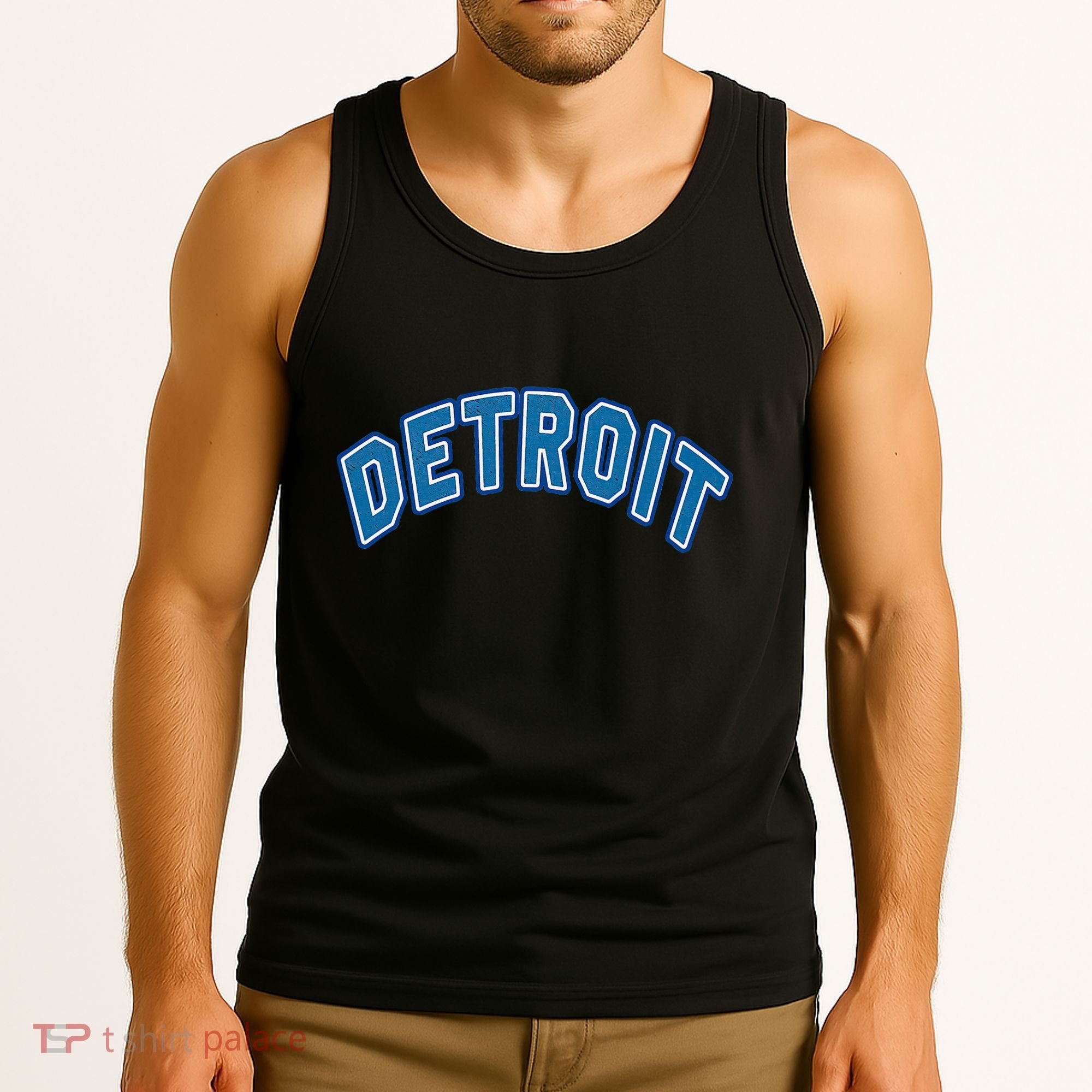 Detroit Michigan Retro Tank Top