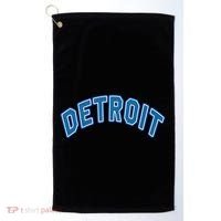 Detroit Michigan Retro Golf Towel thumb 0