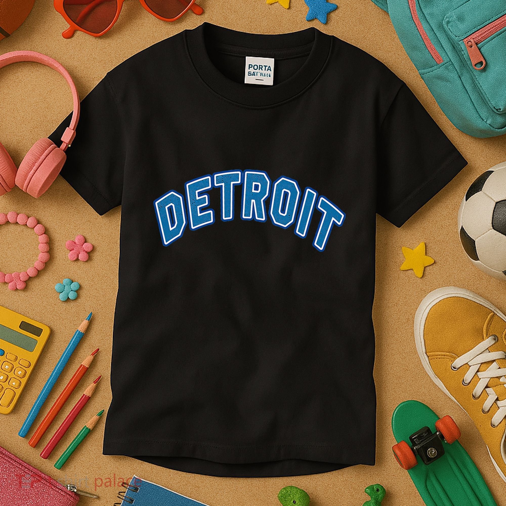 Detroit Michigan Retro Kids T-Shirt
