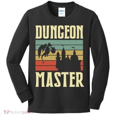 Dungeon Master Retro Kids Long Sleeve Shirt