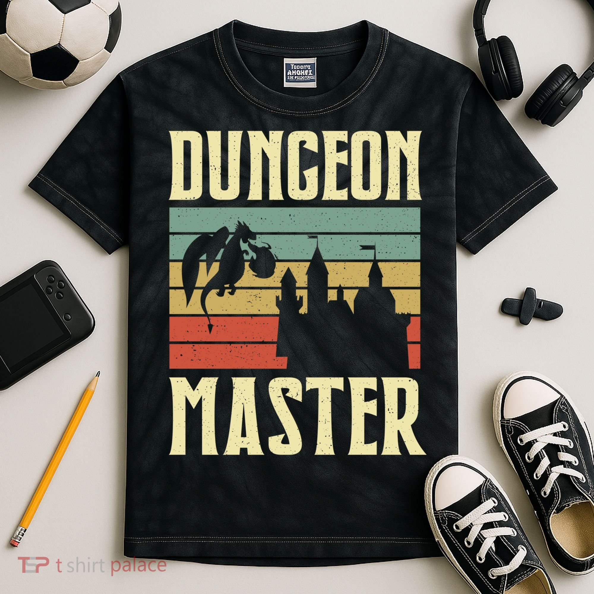 Dungeon Master Retro Kids Tie-Dye T-Shirt