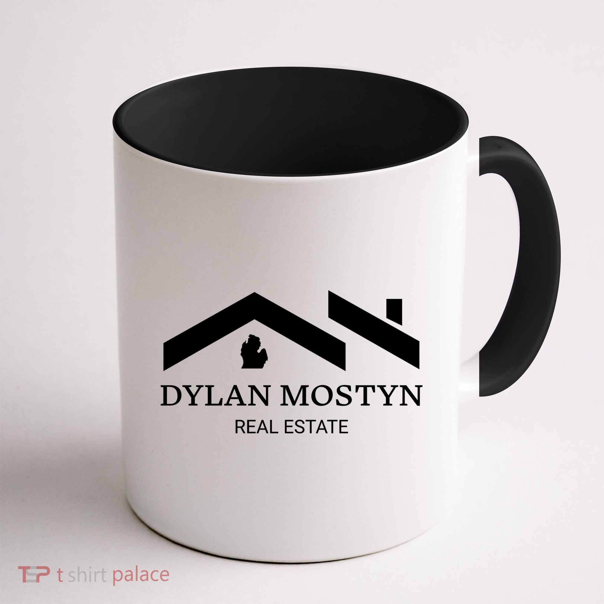 Dylan Mostyn Real Estate Black & White Logo Coffee Mug