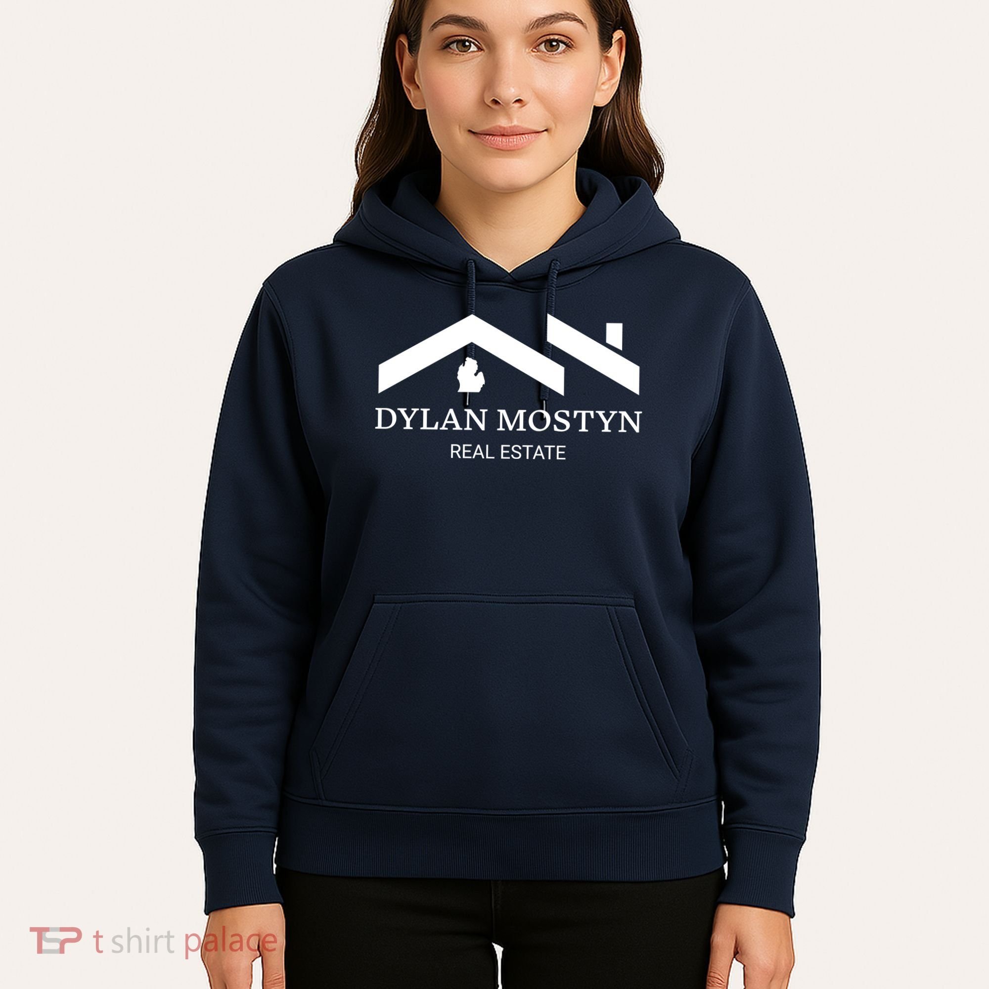 Dylan Mostyn Real Estate Black & White Logo Hoodie