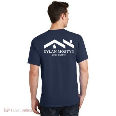 Dylan Mostyn Real Estate Black & White Logo T-Shirt back